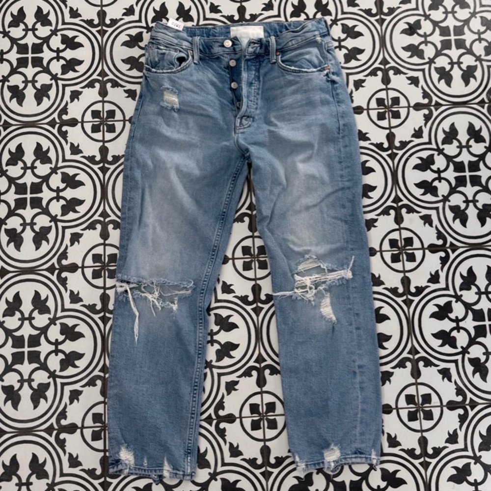 MOTHER Women's Straight Leg Jeans - Light Blue